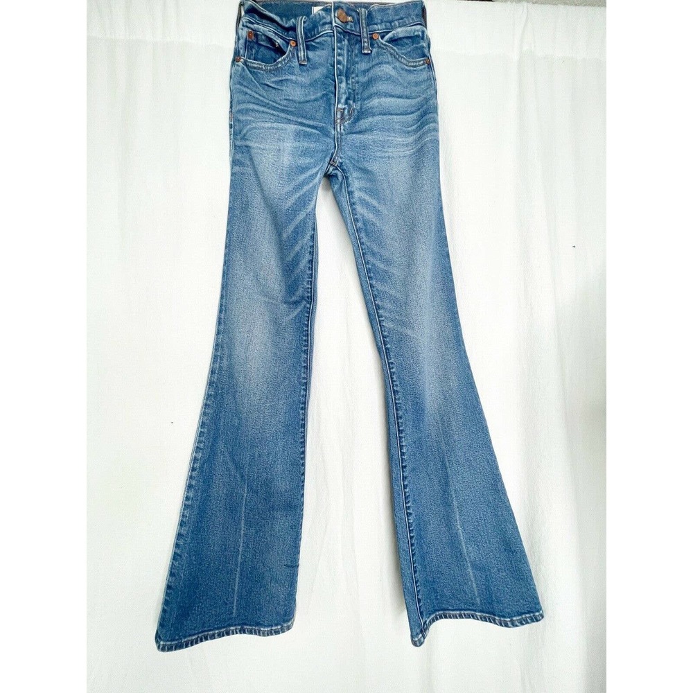 Madewell Flea Market Flare Jeans Womens 26 High Rise Cotton Blend medium wash